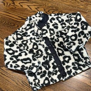 Leopard crop Old Navy fleece